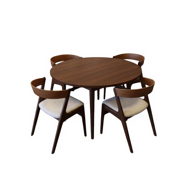 Danish Fire Chair in Teak and Light Bouclé Fabric, 1960s For Sale - Image 14 of 18