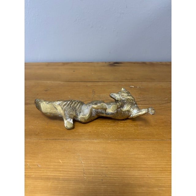 Add a touch of timeless countryside elegance to your home with this Vintage Solid Brass Fox, hand-selected in England and...
