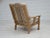 Beige Vintage Danish Armchair in Furniture Wool and Oak, 1970s For Sale - Image 8 of 18
