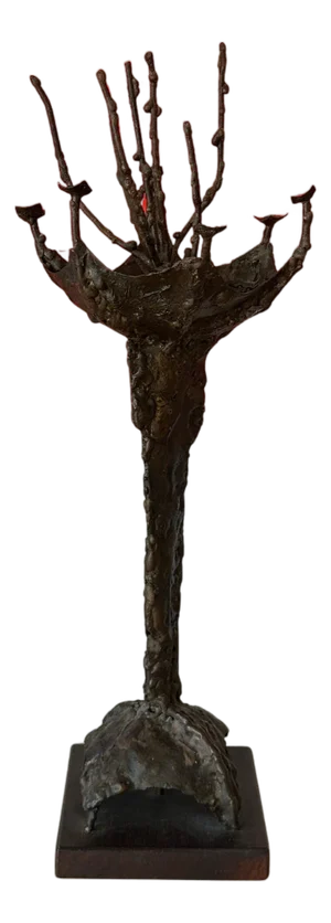Brutalist Bronze Sculpture by Ralph Tazian