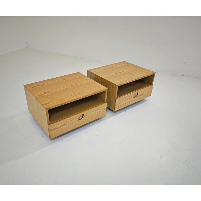 Wooden Bedside Tables by Saporiti Italia, 1980, Set of 2 For Sale - Image 18 of 18