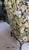 Wood Mid Century Wing Back Chair With Pretty Curved Arms in an Autumn Leaf Pattern Upholstery, Signed For Sale - Image 7 of 8