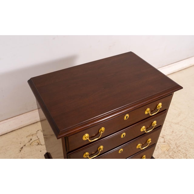 1970s Harden Cherry 4 Drawer Chest Nightstand For Sale - Image 13 of 16