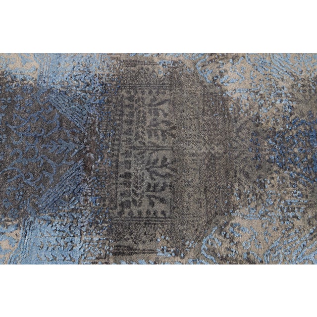 Textile 21st Century Modern Contemporary Abstract Wool Rug For Sale - Image 7 of 13