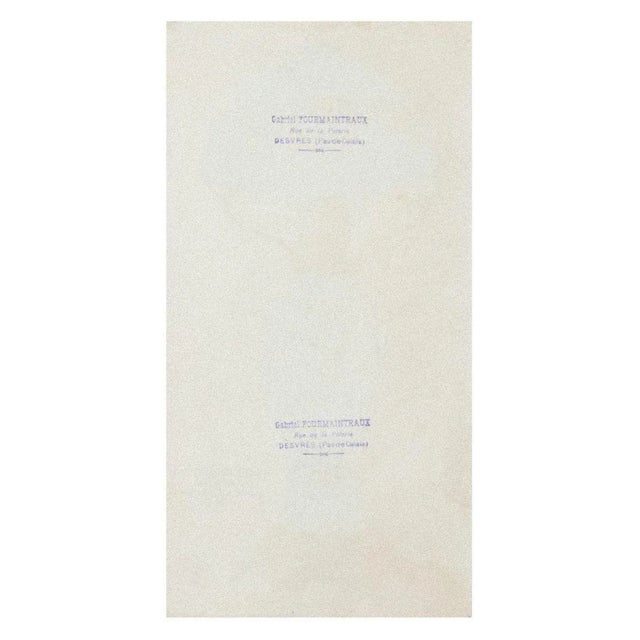 Porcelain Lumen 1890s is an original china ink and watercolor drawing on ivory-colored paper by Anonymous French Artist of...