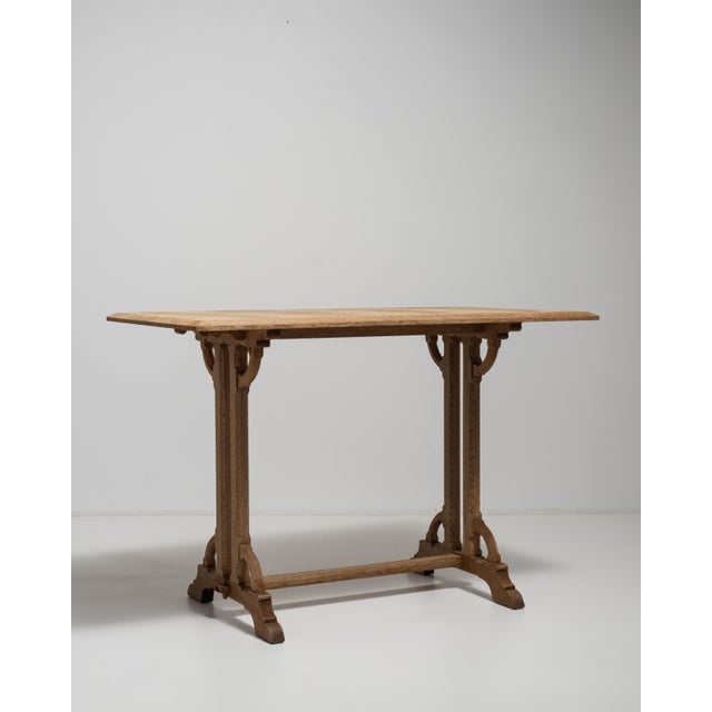 Wood Antique French Neo-Gothic Table For Sale - Image 7 of 12