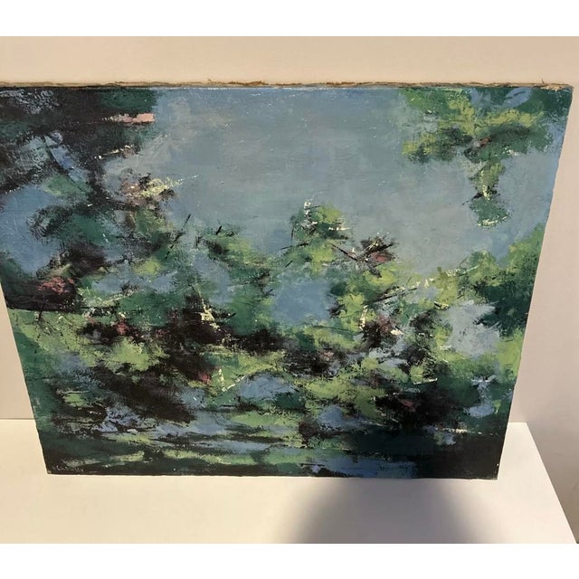 1950s Harry Crowley "Tree Top - Rome" Painting For Sale - Image 4 of 7