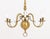 Traditional Dutch Style Six Branch Brass Chandelier, 20th Century For Sale - Image 3 of 8