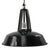 Vintage Industrial French Black Enamel Pendant Light For Sale - Image 6 of 6