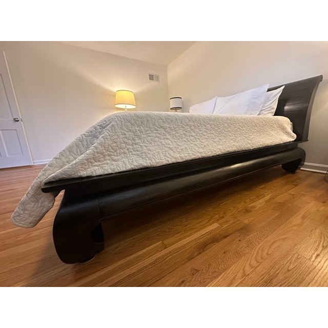 Indonesian "Opium" Teak Wood Platform Bedframe (California King-Sized) For Sale - Image 10 of 10