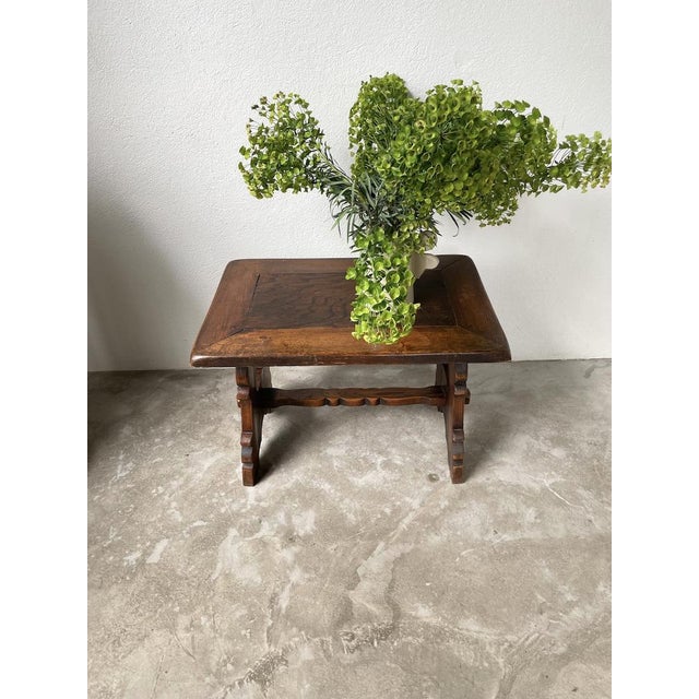 Brutalist Oak Coffee Table, 1950s For Sale - Image 11 of 18