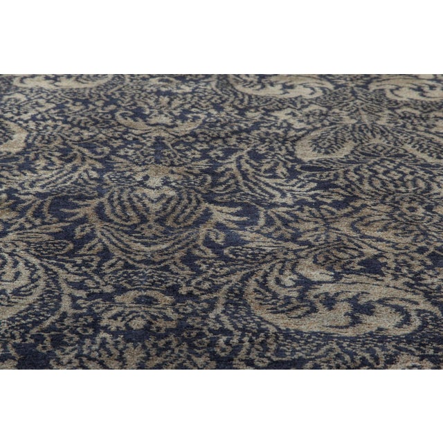 Modern Tibetan European-Inspired Wool & Silk Rug by Doris Leslie Blau For Sale - Image 4 of 5