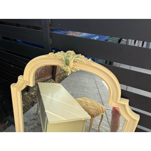 Fresh Provincial Vanity Set With Stool and Mirror For Sale In San Francisco - Image 6 of 8