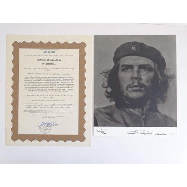 Alberto Korda (1928-2001) Guerrillero Heroico Che Guevara Later silver print COA by Dante Korda, Signed and numbered 12/30...