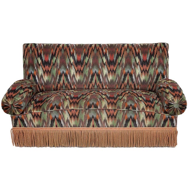 Alsatian Silk Velvet Sofa, 1950s For Sale - Image 15 of 15