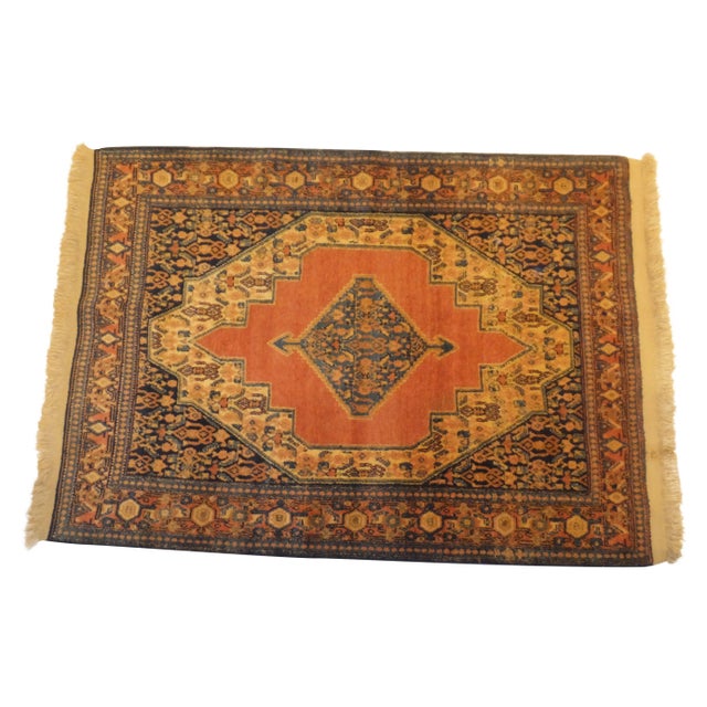 Antique Persian Senneh Rug - 5' x 3'7" For Sale In New York - Image 6 of 6