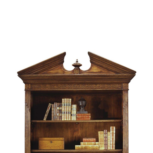 Not Yet Made - Made To Order George II Walnut Architectural Open Bookcase For Sale - Image 5 of 5