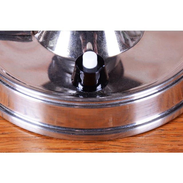 1930s Czech Bauhaus Table Lamp in Chrome-Plated Steel, 1930s For Sale - Image 5 of 11