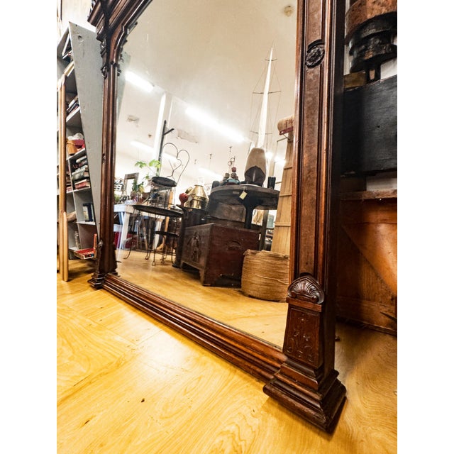 Brown Early 20th Century Pier Mirror For Sale - Image 8 of 18
