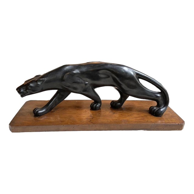 Art Deco Stepping Panther For Sale