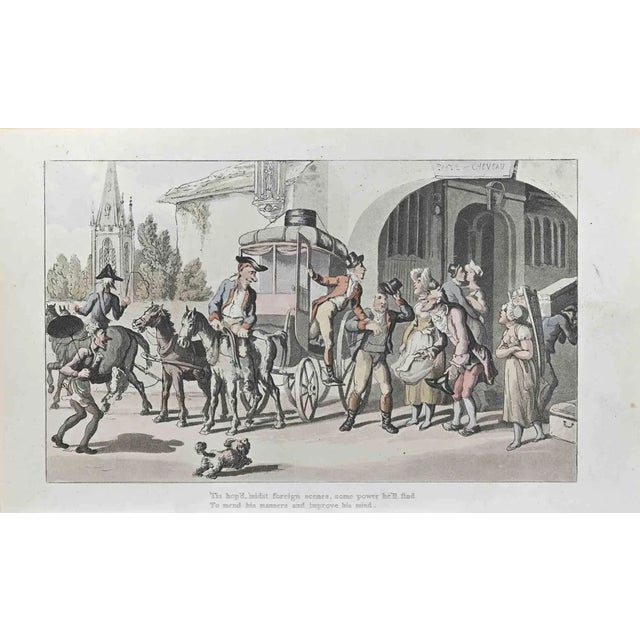 Thomas Rowlandson, Tis hop'd, Miss Foreign Scenes, Etching, 1817 For Sale