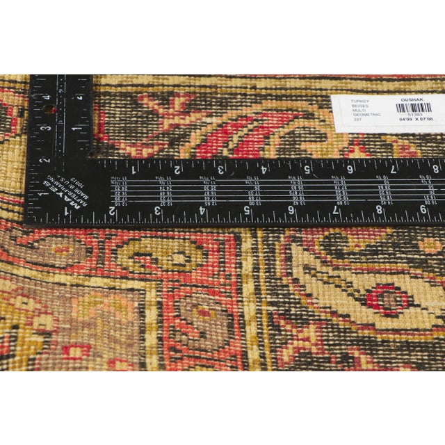 Rustic Vintage Turkish Oushak Rug - 04'09 X 07'08 For Sale In Dallas - Image 6 of 10