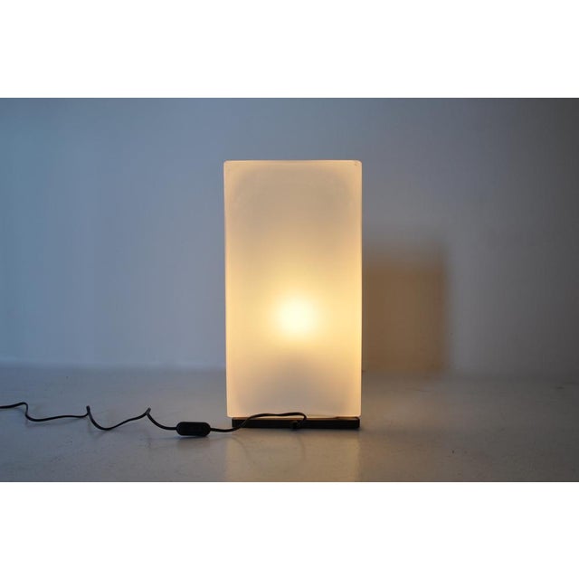 Glass Big Italian Lamp from Leucos, 1970s For Sale - Image 7 of 14