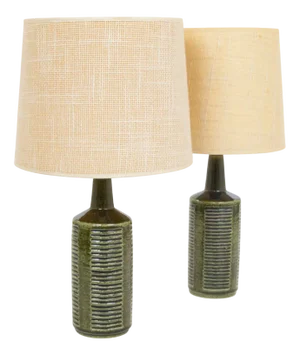 Green Dl/30 Table Lamps by Linnemann-Schmidt for Palshus, 1960s, Set of 2