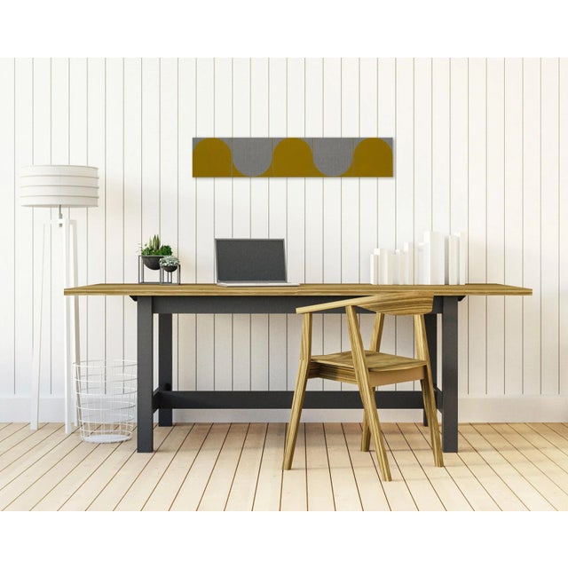 Acrylic on linen. Edition: Unique, Unframed. Australian abstract artist Louise Blyton employs precise, Reductivist methods...