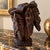 Mid-Century Multi-Faced Transforming Elephant Carved Wood Sculpture For Sale - Image 9 of 9