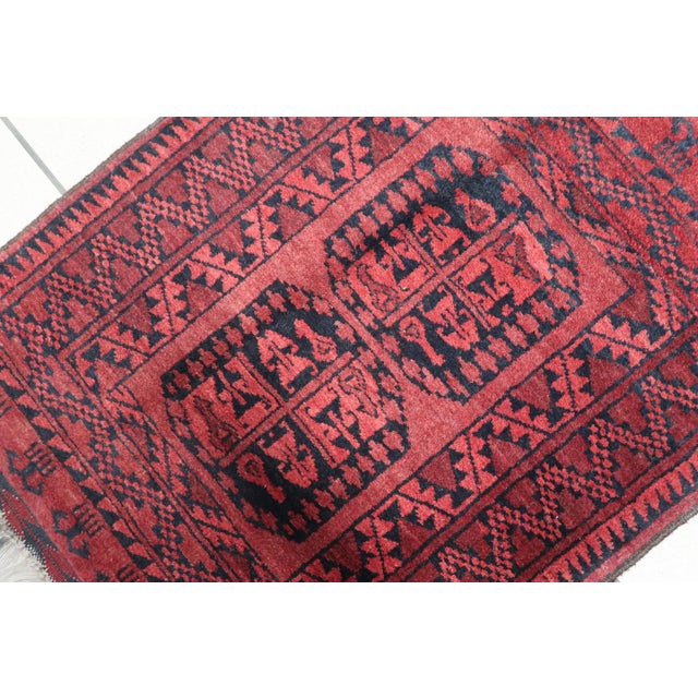 1940s 1940s, Handmade Vintage Afghan Ersari Rug 2.2' X 2.9' For Sale - Image 5 of 12