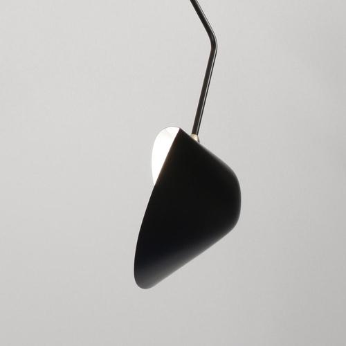 Black Modern Black Five Curved Fixed Arms Spider Ceiling Lamp from Serge Mouille For Sale - Image 8 of 12