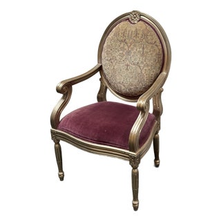 Italmond Furniture French Louis XVI Style Armchair For Sale