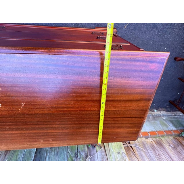 Vintage Chippendale Mahogany Four-Drawer Chest of Drawers For Sale - Image 12 of 16