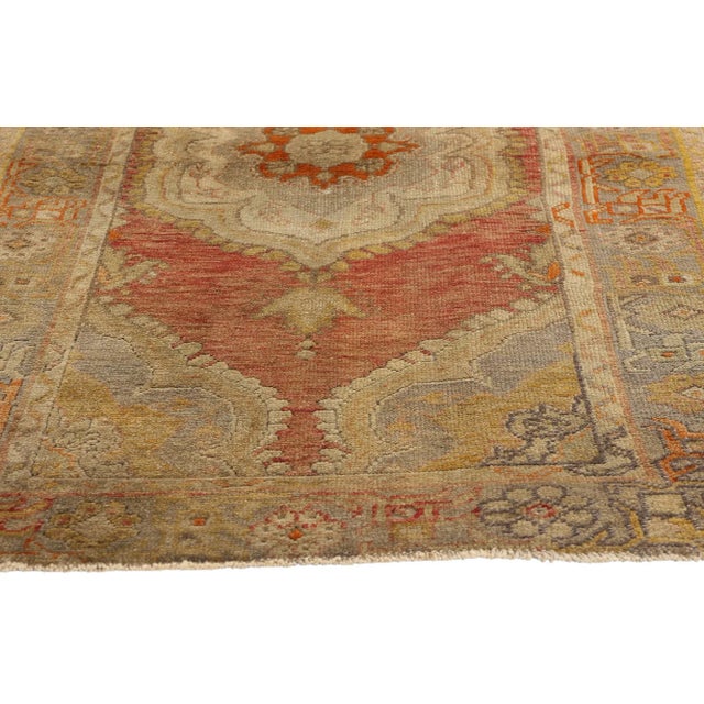 Vintage Turkish Oushak Rug - 02'11 X 05'07 For Sale - Image 4 of 9