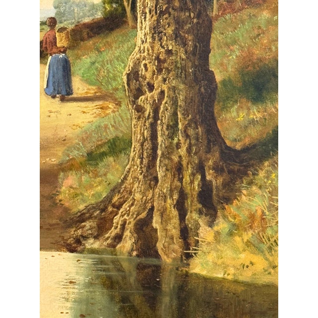 Woman in the Woods walking through trees towards Cottage in English Countryside 1960 Circa For Sale - Image 17 of 18