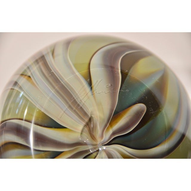 Glass Stunning Murano Italian Glass Vase For Sale - Image 7 of 7