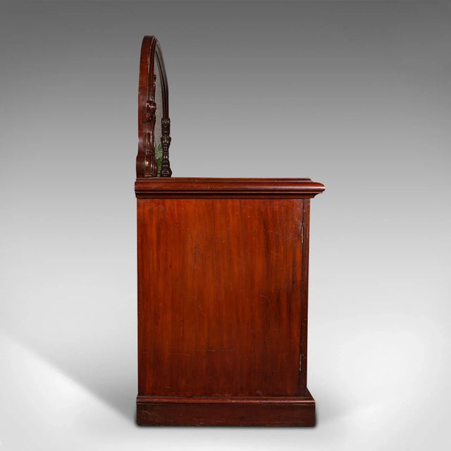 Mid 19th Century 1850s Antique Victorian English Pedestal Sideboard For Sale - Image 5 of 13