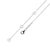 Gabriel & Co. Lusso 14k White Gold 0.09ctw Diamond Anchor Pendant Necklace For Sale - Image 4 of 7