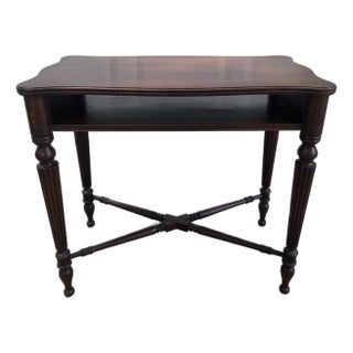 Late 20th Century Federal Revival Lexington Mahogany Console Table For Sale