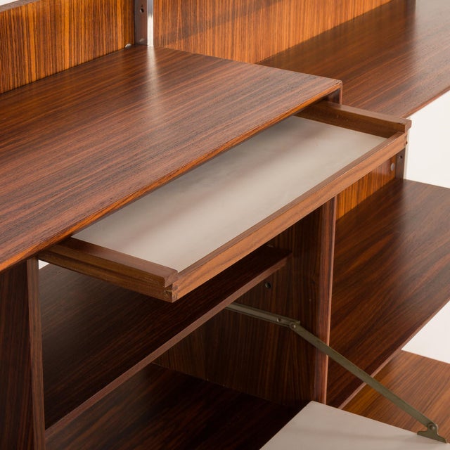 Mid-Century Modern Italian Wall Unit by George Coslin for 3V Arredamenti, 1960s For Sale - Image 12 of 18