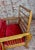 1900s Vintage American Oak Antique Morris Settee With Red Velvet Cushions For Sale - Image 4 of 8