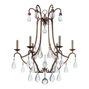 Dennis and Leen Formations French Crystal Primitive Chandelier