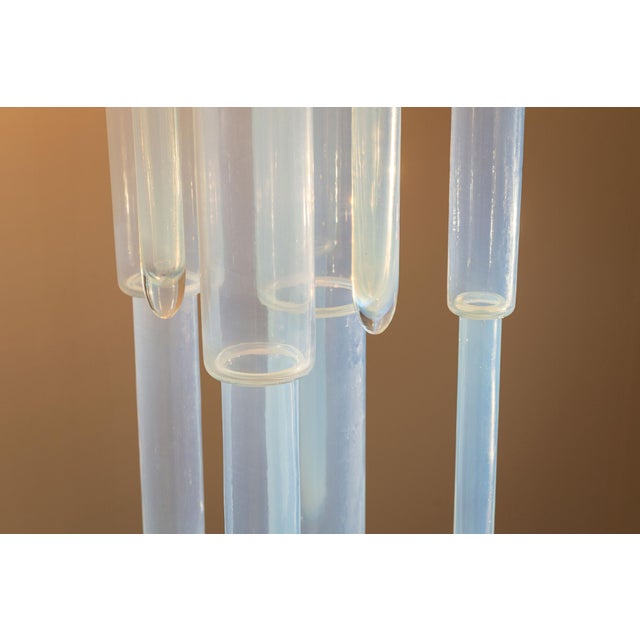 Model LS 146 Ceiling Fixture with Blown Opaline Elements by Carlo Nason for AV Mazzega, Italy, 1970s For Sale - Image 10 of 14