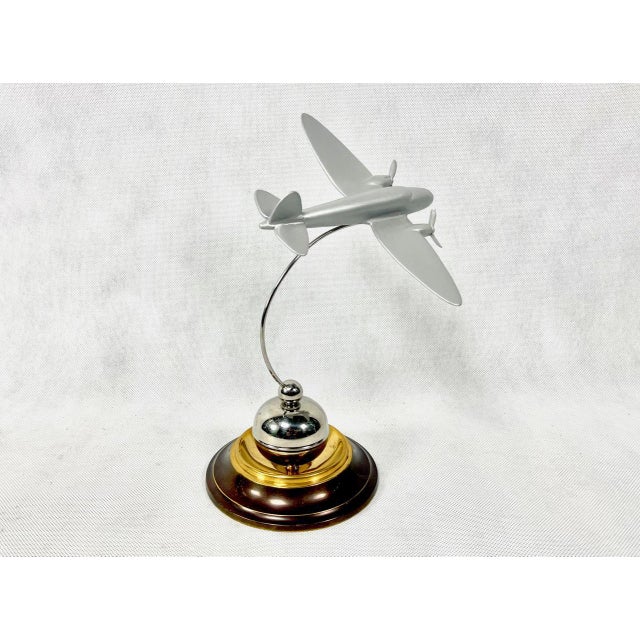 Miniature Figurine with Heinkel He-111 Plane, 1940s For Sale - Image 4 of 15