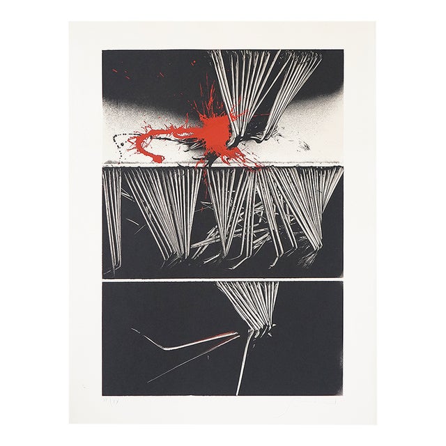 Emilio Scanavino, Composition, Color Lithograph on Paper, 1970s For Sale