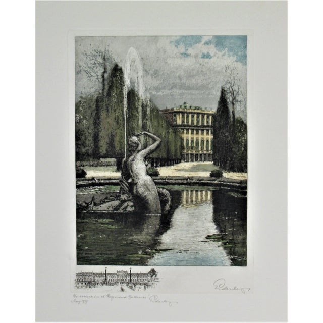 Josef Eidenberger, Vienna, Schoenbrunn Castle, Circa 1960 For Sale In San Francisco - Image 6 of 6