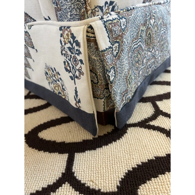 2020s Quadrille/Home Couture “Persepolis” Fabric Club Chair For Sale - Image 5 of 7