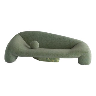 Jell Sofa in Light Green Fabric by Alter Ego Studio For Sale