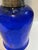 Blue Glass Column Tall Hurricane For Sale - Image 9 of 11